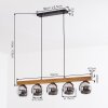 Koyoto hanging light, globe light, pendant light Ecru, black, 5-light sources