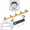Koyoto hanging light, globe light, pendant light Ecru, black, 5-light sources