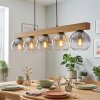 Koyoto hanging light, globe light, pendant light Ecru, black, 5-light sources