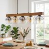 Koyoto hanging light, globe light, pendant light Ecru, black, 5-light sources