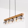 Koyoto hanging light, globe light, pendant light Ecru, black, 5-light sources