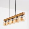 Koyoto hanging light, globe light, pendant light Ecru, black, 5-light sources