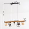 Koyoto hanging light, globe light, pendant light Ecru, black, 5-light sources