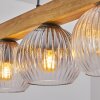 Koyoto hanging light, globe light, pendant light Ecru, black, 5-light sources