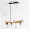 Koyoto hanging light, globe light, pendant light Ecru, black, 4-light sources