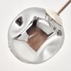 Ripoll ceiling light, globe light sand-coloured, 6-light sources