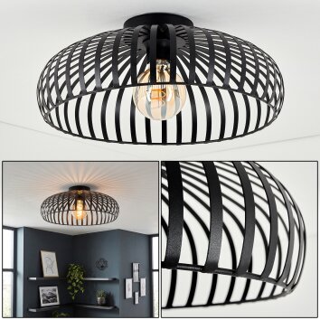 Guayo ceiling light black, 1-light source