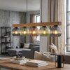 Koyoto hanging light, globe light, pendant light Ecru, black, 5-light sources