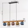 Koyoto hanging light, globe light, pendant light Ecru, black, 5-light sources