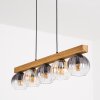 Koyoto hanging light, globe light, pendant light Ecru, black, 5-light sources