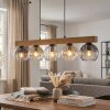 Koyoto hanging light, globe light, pendant light Ecru, black, 5-light sources