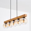 Koyoto hanging light, globe light, pendant light Ecru, black, 5-light sources
