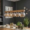 Koyoto hanging light, globe light, pendant light Ecru, black, 5-light sources