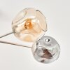 Ripoll ceiling light, globe light sand-coloured, 6-light sources