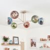 Koyoto ceiling light, globe light 78 cm sand-coloured, 6-light sources