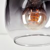Chauplane ceiling light dark brown, Ecru, black, 4-light sources