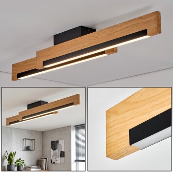 Inzino ceiling light LED Ecru, black, 1-light source