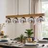 Koyoto hanging light, globe light, pendant light Ecru, black, 5-light sources