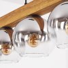 Koyoto hanging light, globe light, pendant light Ecru, black, 5-light sources