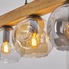 Ripoll hanging light, globe light, pendant light Ecru, black, 5-light sources
