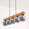 Ripoll hanging light, globe light, pendant light Ecru, black, 5-light sources