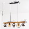 Ripoll hanging light, globe light, pendant light Ecru, black, 5-light sources