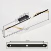 Kelon ceiling light LED black, 1-light source