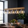 Koyoto hanging light, globe light, pendant light Ecru, black, 5-light sources