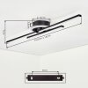 Velon ceiling light LED black, 1-light source