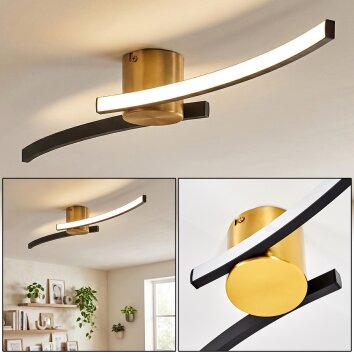 Kirel ceiling light LED brass, 1-light source