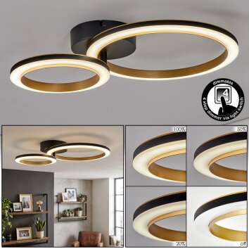 Tulor ceiling light LED black, 1-light source
