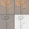 Melak floor lamp, Reading light LED matt nickel, 2-light sources