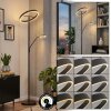 Melak floor lamp, Reading light LED black, 2-light sources