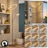 Melak floor lamp, Reading light LED gold, 2-light sources