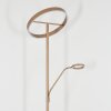 Melak floor lamp, Reading light LED gold, 2-light sources