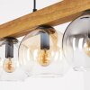 Koyoto hanging light, globe light, pendant light Ecru, black, 5-light sources