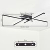 Velon ceiling light LED black, 1-light source