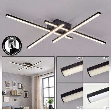 Velon ceiling light LED black, 1-light source