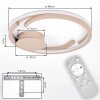 Miral ceiling light LED sand-coloured, 1-light source, Remote control