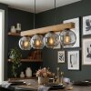 Ripoll hanging light, globe light, pendant light Ecru, black, 4-light sources