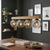 Ripoll hanging light, globe light, pendant light Ecru, black, 4-light sources