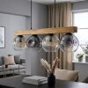Ripoll hanging light, globe light, pendant light Ecru, black, 4-light sources