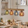 Ripoll hanging light, globe light, pendant light Ecru, black, 4-light sources