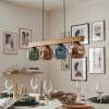 Ripoll hanging light, globe light, pendant light Ecru, black, 4-light sources