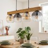 Koyoto hanging light, globe light, pendant light Ecru, black, 4-light sources
