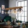 Koyoto hanging light, globe light, pendant light Ecru, black, 4-light sources