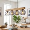 Koyoto hanging light, globe light, pendant light Ecru, black, 4-light sources