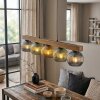 Koyoto hanging light, globe light, pendant light Ecru, black, 5-light sources
