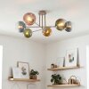 Koyoto ceiling light, globe light 78 cm sand-coloured, 6-light sources