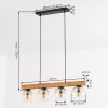 Koyoto hanging light, globe light, pendant light Ecru, black, 4-light sources